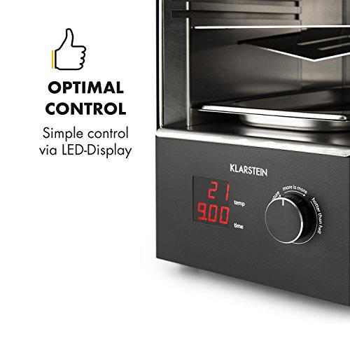 Klarstein Steakreaktor 2.0 Hochleistungsgrill (850 Grad, LED-Display, Abschaltautomatik, herausnehmbarer Grilleinsatz, einfache Bedienung) schwarz - 7