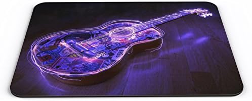 Guitar With Light Effect Computer PC Mousemat