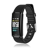 Christine Multifunktions-Armband/Armbanduhr, Bluetooth, Schütteln zum Fotografieren, Anti-Verlust-Erinnerung, Anruferinnerung, Schrittzähler, Herzfrequenzmessung, IP67 wasserdicht