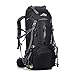 Produktbild 50L OUTDOOR Wandern Rucksäcke Ergonomische Wasserdicht Wandern Rucksack für Reisen Camping Wandern Trekking - wasserdicht Wandern Rucksack mit Regen Abdeckung (Schwarz)