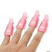 Anself Reusable Salon DIY Nail Art Tool Acrylic UV Gel Polish Remover Soaker Cleaner Clip Cap Wrap (10Pcs)