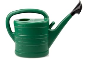 CLUB_49 Arrosoir 10 l | 8 L | 5 L | 3 L | 2 L | 1 L | 0,9 l - Arrosoir de jardin pour fleurs de jardin - 2 couleurs : bleu/vert/rouge/jaune/rose (vert, 8 l)