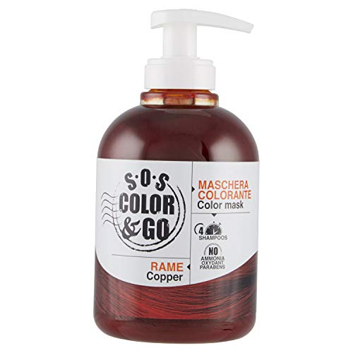 S.O.S COLOR & GO Maschera Colorante Riflesssante e ravvivante Rame 300 ml
