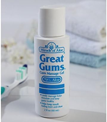 Great Gums Massage Gel With Aloe Vera Denture Care 60 ml Bottle