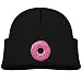 Produktbild Fashion Funny Strawberry Donut Doughnut with Sprinkles Kid Knitted Beanies Hat Boys Girls Winter Hat Knitted Skull Cap Black