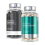 PACK DIGESTION - Anti Ballonnements et Gaz - Problèmes de Transit - Digestion facile - Charbon Végétal Actif Pur + Intensive Colon Cleanse - par WeightWorld