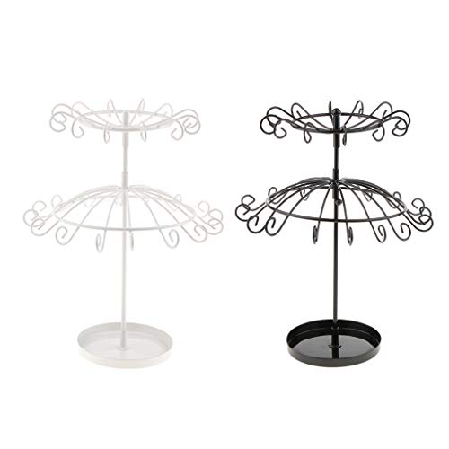 Preisvergleich Produktbild Baoblaze 2 Stücke Schmuckständer Schmuckaufbewahrung Schmuckkästen Wohnaccessoires und Deko