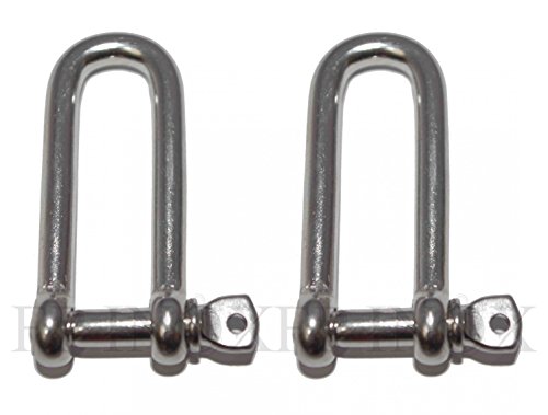 Manille Longue 10mm Libre (Lot de 2 Pièces) INOX A4