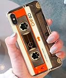 audio 8 dj software lock  Art Design Hülle für iPhone 7+ Plus/iPhone 8+ Plus Audio Kassette k7 Audiokassetten Vintage Retro DJ Mix Tape CD Soft Silikon