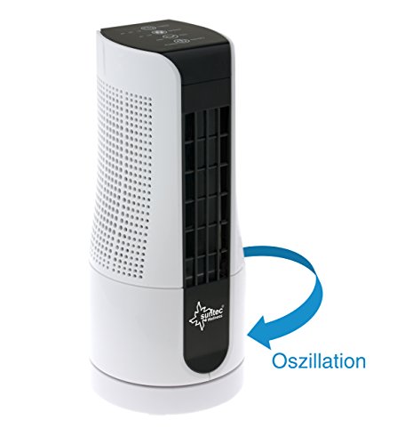 SUNTEC Tischventilator CoolBreeze Sensation Desk + [27 cm hoch, 2 Stufen, extrem leise, oszillierend, Timer, 16 Watt] - 2