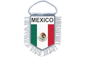 Akachafactory Fanion Mini Drapeau Pays Voiture Decoration Mexique Mexicain