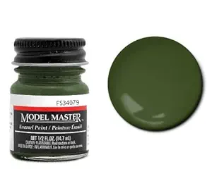 Dark Green Enamel Paint .5 Oz Bottle Fs 34079