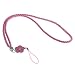 Produktbild MagiDeal Umhängende Halsband Lanyard mit Blumen Anhänger Schnüre für Handy ID Karte - Rosa