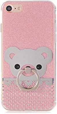iPhone 7 Case, Ulreon Ultra Slim Thin Lightweight Cute Design 360 Degree Rotating Ring Grip Kickstand Shockproof Protective Anti Scratch for iPhone7 4.7inch (PINK)