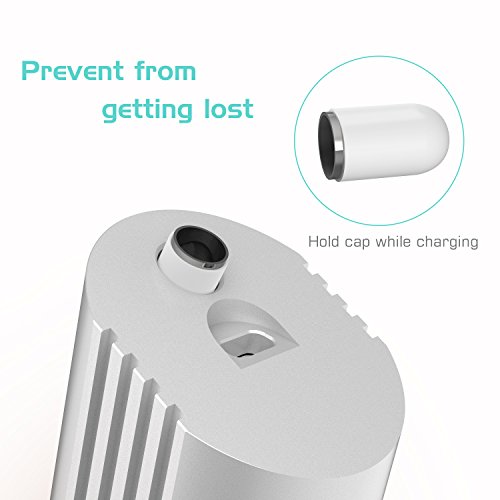 MoKo Apple Bleistift Charging Dock, Tragbare Desktop Charging Station Stand Charger Ladegerät Dock für Apple iPad Bleistift Pro Bleistift Apple Pencil mit USB-Ladekabel, Silber - 3