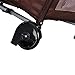 Homcom Portable Baby Child Travel Cot Playpen Play Pen Bed Bassinet Brown Entryway