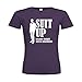 Produktbild dress-puntos Woman T-Shirt Suit Up because tonight will be Legendary 20drpt15-w00510-320 Textil purple / Motiv weiss / Gr. S