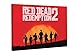 Produktbild Red Dead Redemption 2 Figuren & Szenen gedruckt auf Leinwand, gerahmt und gespannt, Spiel-Dekoration, Wohnzimmer, Schlafzimmer, Schlafzimmer, Dekoration, verschiedene Größen, Rot 35 X 23 IN rot