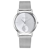 Damen Armbanduhr Analog Quarz Leder Schutzfolie Zubehör Displayschutzfolie Männer Militär Wasserdicht Sport Groß Chronograph Armbanduhr Luxus Mode Kalender Analoge Quarz Uhr (D)