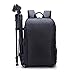 Produktbild LXYIUN DSLR Kamera-Rucksack,Faltbare Kameratasche Kamera Fotorucksack für Canon Nikon Sony SLR Spiegelreflexkamera mit Regenschutzhülle Reise Sport Schwarz