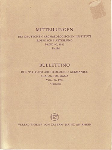 Mitteilungen des Deutschen Archäologischen Instituts, römische Abteilung, Bd.90/1