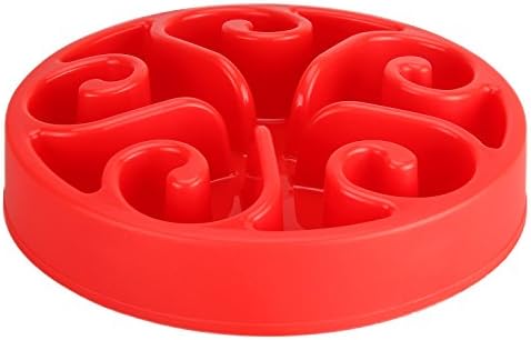 Payxuan Dog Slow Feeder Bowl Anti-Gulping Anti Choke Bloat Stop Dog Bowl for Fast Eaters- Slow Dog Eating Down