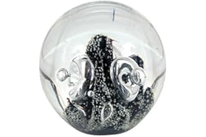 PFRONTEN Traumkugel, Glaskugel, Briefbeschwerer, Wunschkugel Nr. 146 schwarze Skulptur Größe ca. 6,5-7,0 cm