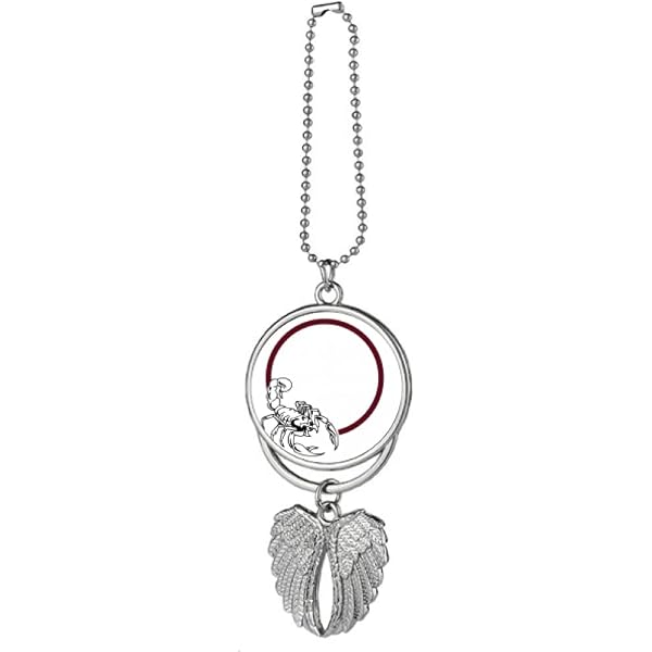 COCO Park Cremation Urn Necklace - Eagle Wing & Heart Design Memorial Keepsake With Blue Diamond