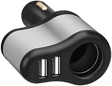 MoLiSmart Car Charger,Car Power Adapter with 3.1A Dual USB Ports and 1 Socket Cigarette Lighter Splitter for iPhone iPad Android Samsung GPS/DVR/DVD