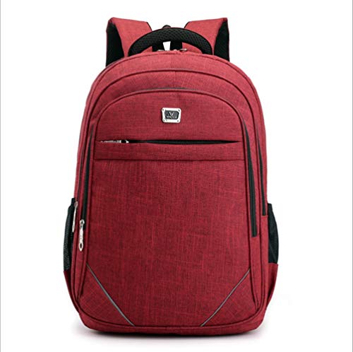 Preisvergleich Produktbild WJH Business-Rucksack, große Kapazität Computer Umhängetasche Wasserdichte Anti-Diebstahl Outdoor-Freizeit Reiserucksack, Multifunktions-Büro-Handtasche für Männer und Frauen,Red