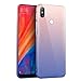 Produktbild Sycode Hülle für Xiaomi Mi Mix 2S,Silikon Handyhülle für Xiaomi Mi Mix 2S,Kreativ Gradient Farbe Crystal Clear Blau Transparent Durchsichtig Weich Flexibel Ultra Dünn Kratzfest Schlank Bumper Schutzhülle Schutz Case für Xiaomi Mi Mix 2S-Blau