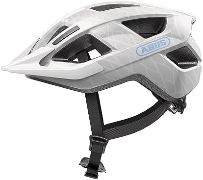 Abus Aduro 3.0 - Casco Sportivo da Città dal Design Elegante per l'Uso di Tutti i Giorni - Unisex, Weiß (white art), L (58-62 cm)