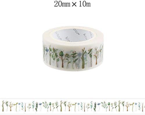 WRITIME Washi Tape Masking Tape Paper Tape Album Decorative Masking Paper Notebook Stickers Fresh Flowers And Plants, Human And Animal Husbandry