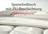 Jersey Matratzenschutz mit rundum Gummi und Nässeschutz 100x220cm von Castejo Matratzenschoner Hygieneschutzbezug Nässesperre PU-Beschichtung Inkontinenz Schutzbezug Spannbetttuch verschiedene Größen CA74