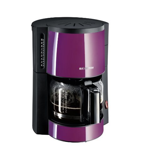 Severin KA 4307 Kaffeeautomat, bis 10 Tassen, lila / schwarz