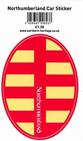 Northumberland Flag Car Bumper Sticker