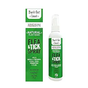 Bark Out Loud Natural Plant Oil Based Flea & Tick Spray 200ML, green (BOLTFSP-200)