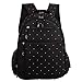 LCY Perfect Pockets Backpack Baby Changing Bag Black Dots