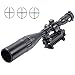 Produktbild UUQ® 4-16X50mm AOL Hunting Rifle Scope W front AO adjustment, Red/Blue/green mil-dot reticle, W Heavy Duty Ring Mounts & Flip Up Scope Covers & Extended Sunshade