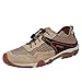 Produktbild Jorich Herren Schnürer Laufschuhe Round Toe Mesh Sneaker Outdoor Sport Sandalen Freizeitschuhe Fitnessschuhe Sportschuhe Turnschuhe Atmungsaktives (Khaki, EU:44)