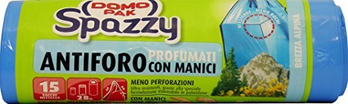 24 x Domopak bolsas Cubo con asas perfumadas 28 LT. 15 piezas