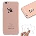Produktbild iPhone 6S 6 Hülle, E-Unicorn Handyhülle Apple iPhone 6S 6 Hülle Transparent mit Muster Panda 1 Silikon Durchsichtig Tasche Ultra Slim Dünn TPU Bumper Schutzhülle Stoßfest Hochwertigem Zubehör Set Etui Schale Back Case Cover Rückseite