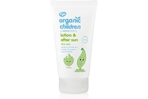 Green People Lotion bio à l'aloe vera et après-soleil pour enfants 150 ml | Lotion après-soleil naturelle et biologique pour enfants | Hydratant pour le corps des enfants | Avec aloe vera apaisant,
