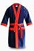 Loomkart Very Fine Export Quality Bath Robes in Blue With Red Very Soft Velvet Finish in Avioni Zip-Packing- Standard Size RS.949.00