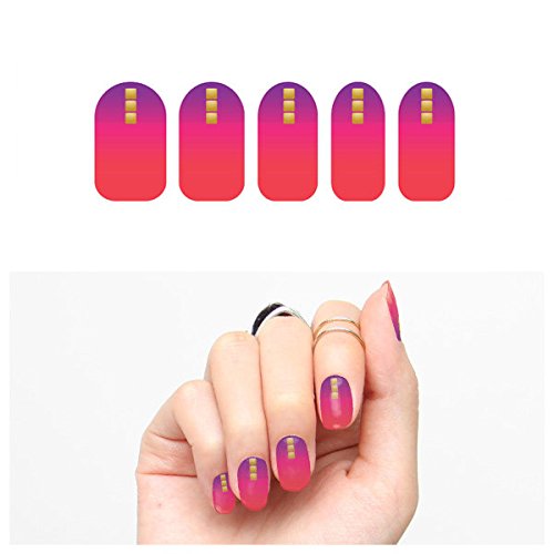 Tattify Gradient Nail Wraps - Love Like a Sunset (Set of 22)
