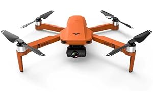 LUXWALLET Libra4 FPV Kamera Full HD WiFI GPS i 2-Ace Gimbal Drone, Zasięg 1,2 km, Pomarańczowy