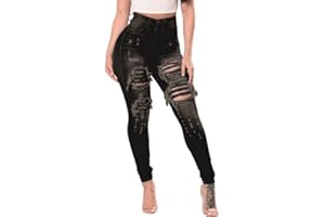 Angel ZYJ Jeans da Donna, Jeans Distrutti Strappati, Sottili, Elasticizzati, Jeans Skinny Small Leg