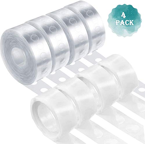 AOSEA 4 Rolls Balloon Arch Garland Tape Strip 16 Feet and 4 Rolls Balloon Glue Point Adhesive Stickers for Party Wedding Birthday Party DIY Decorations(Set 1, 8 Rolls)