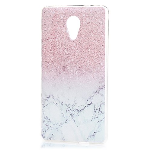 Badalink Wiko Robby Hülle UltraSlim Bunt Durchsichtig Cover Schale TPU Case Silikon Gummi Bumper Schutz Siliconcase Tasche Schutzhülle, Marmorieren - 2