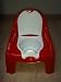 KID'S & TODDLER & BABY PLASTIC RED COLOUR POTTY CHAIR COMES WITH BLUE OR RED PICTURE